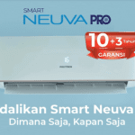 AC Smart Neuva Pro Series Merupakan Smart AC Berteknologi [High Cooing Capacity] Terbaik